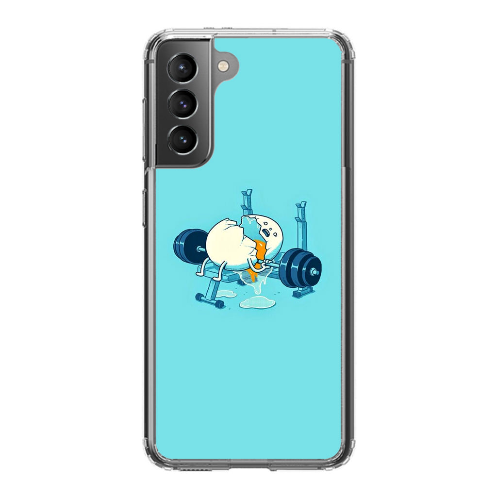 Egg Accident Workout Galaxy S21 / S21 Plus / S21 FE 5G Case