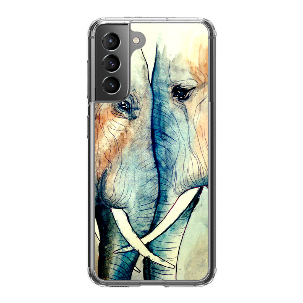 Elephants Sadness Galaxy S21 / S21 Plus / S21 FE 5G Case