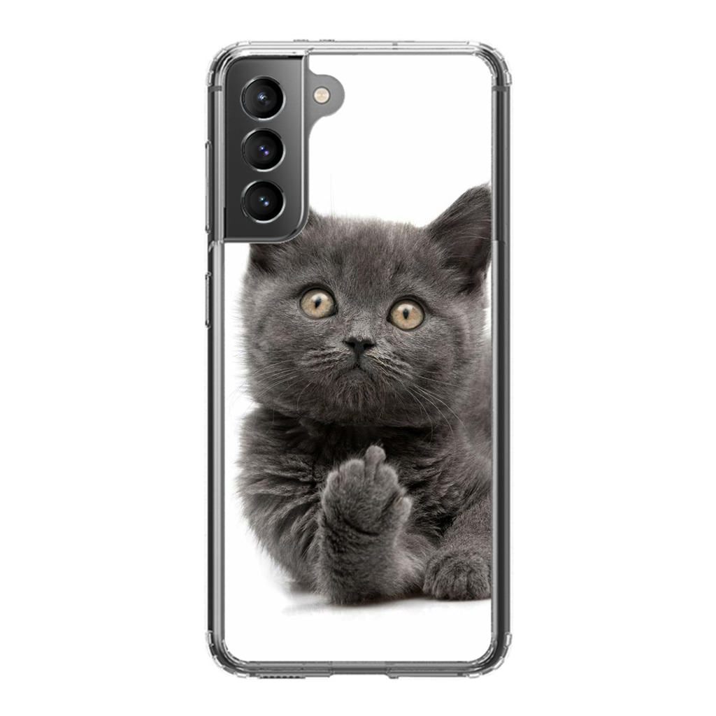 Finger British Shorthair Cat Galaxy S21 / S21 Plus / S21 FE 5G Case