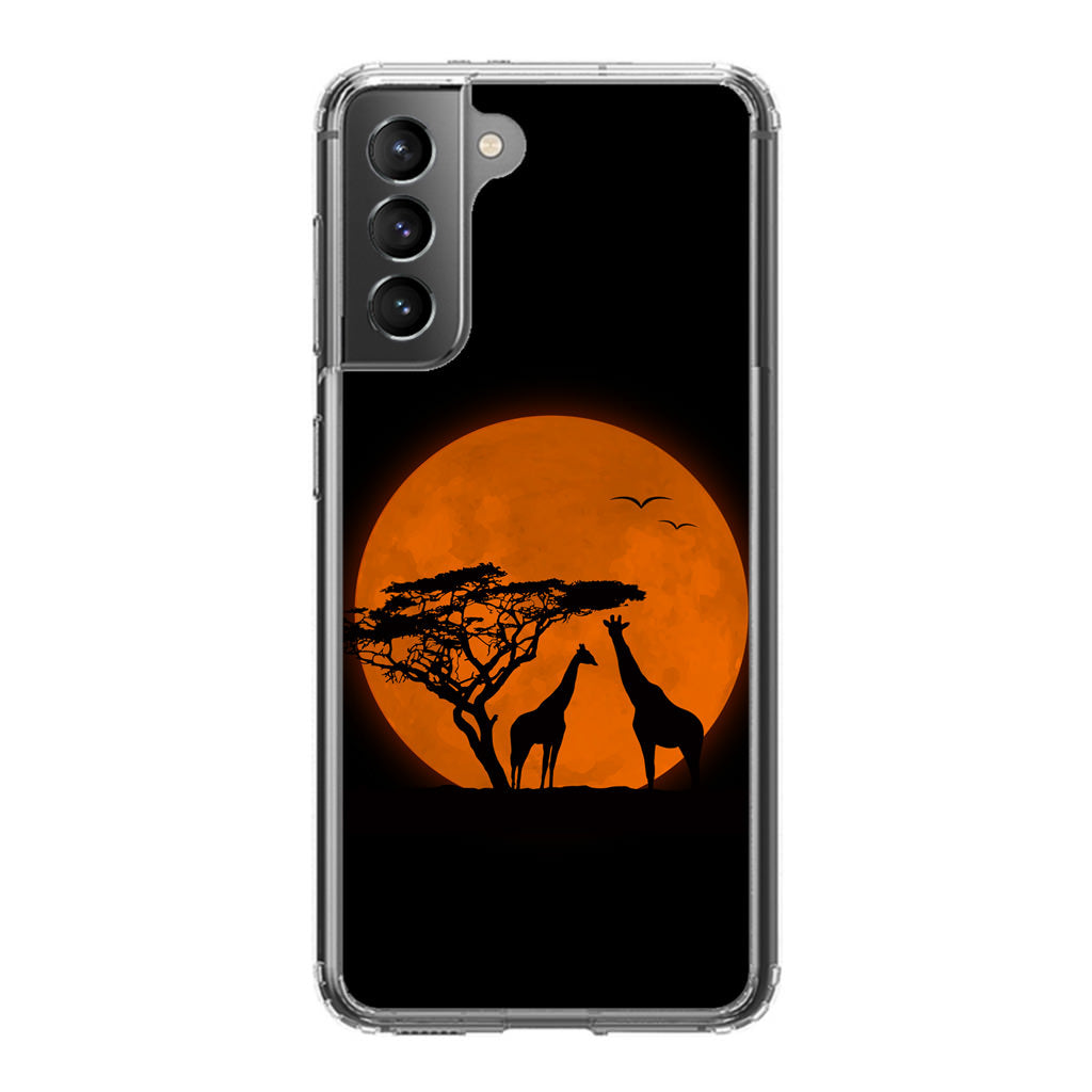 Giraffes Silhouette Galaxy S21 / S21 Plus / S21 FE 5G Case