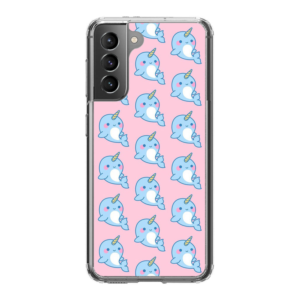 Horned Whales Pattern Galaxy S21 / S21 Plus / S21 FE 5G Case