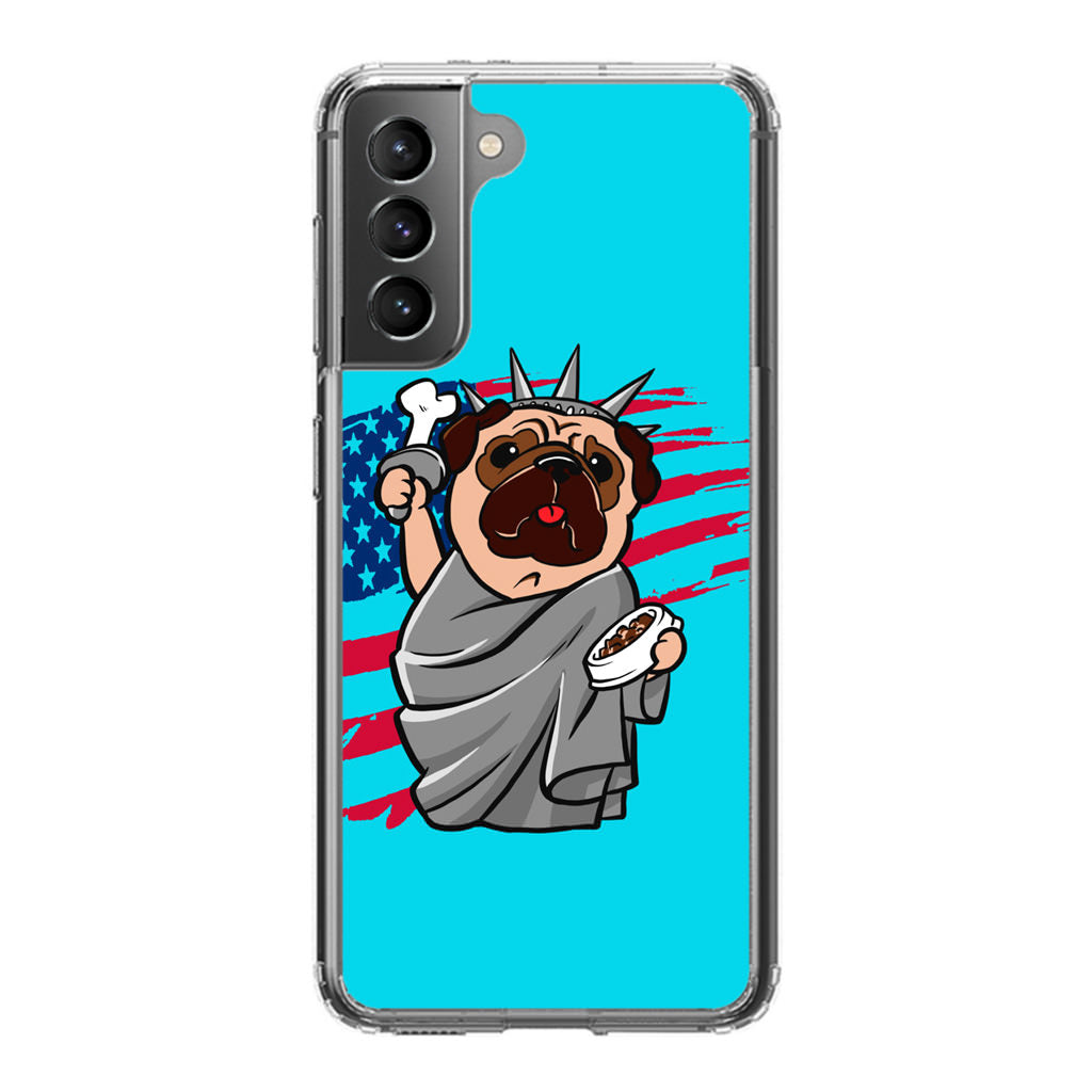 Independence Day Pug Galaxy S21 / S21 Plus / S21 FE 5G Case