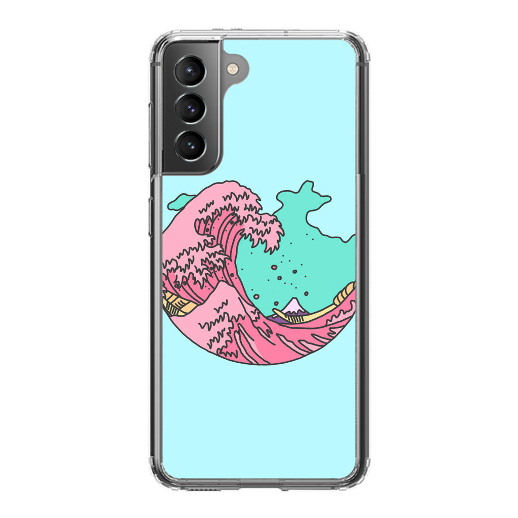 Japanese Pastel Wave Galaxy S21 / S21 Plus / S21 FE 5G Case