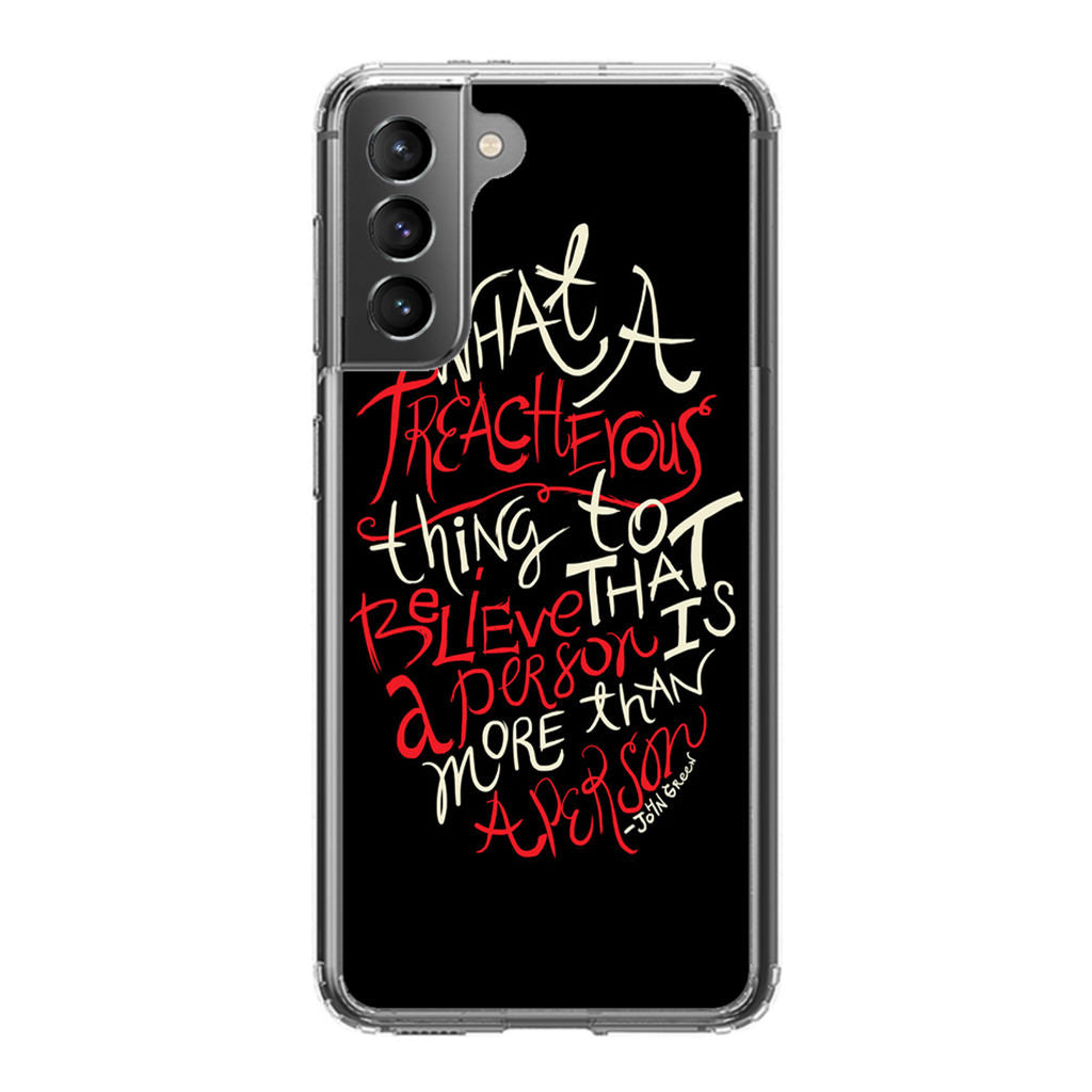 John Green Quotes More Than A Person Galaxy S21 / S21 Plus / S21 FE 5G Case