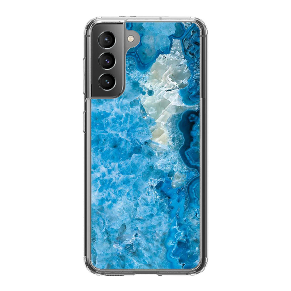 Navy Blue Marble Galaxy S21 / S21 Plus / S21 FE 5G Case