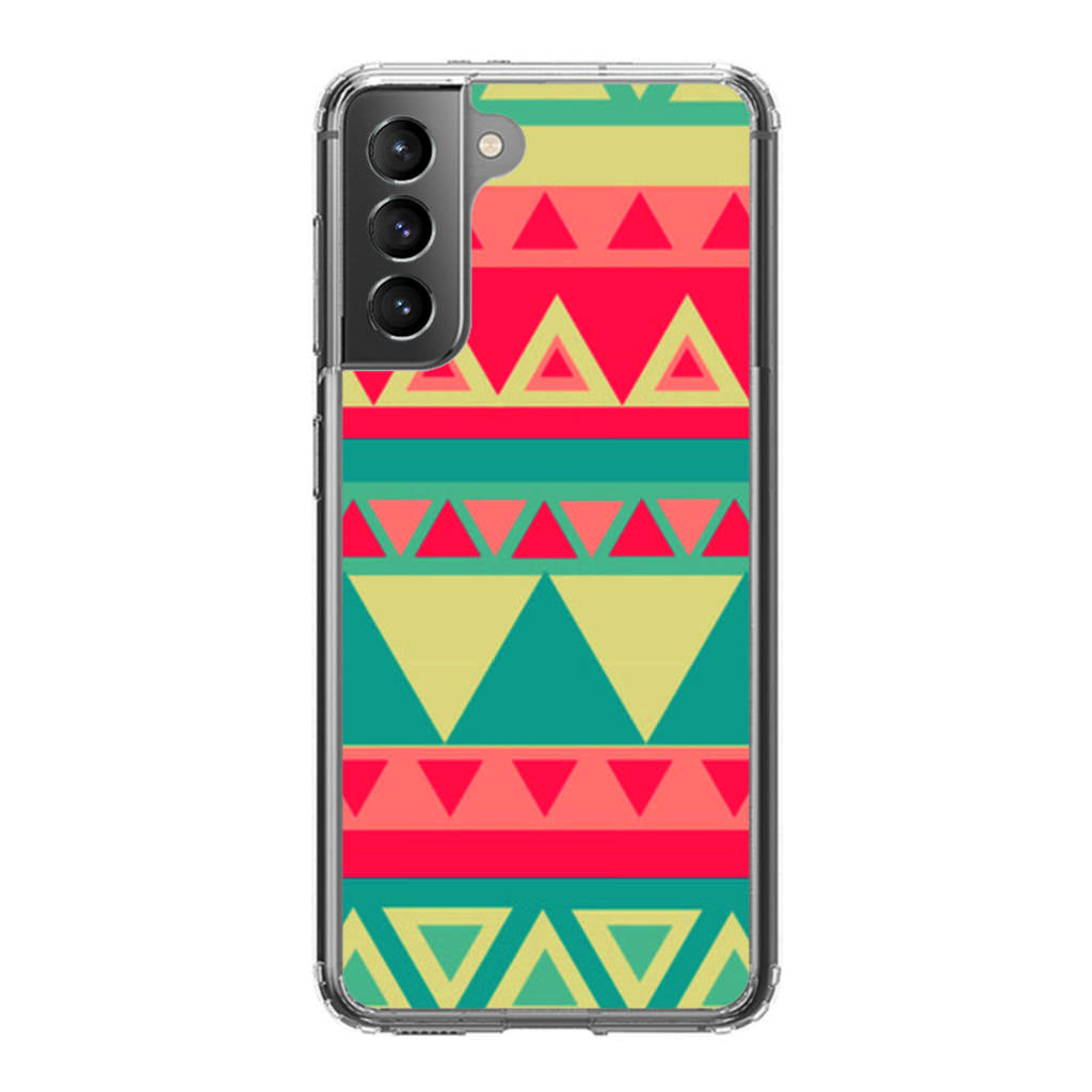 Old Aztec Pattern Galaxy S21 / S21 Plus / S21 FE 5G Case