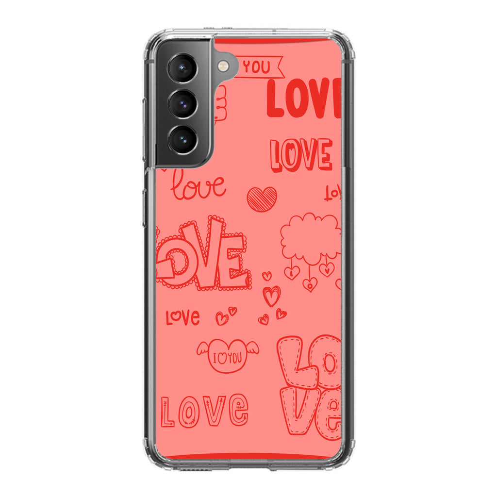 Pink Lover Galaxy S21 / S21 Plus / S21 FE 5G Case