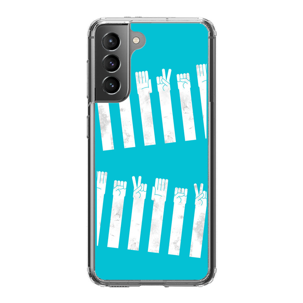 Rock Paper Scissors Zebra Crossing Galaxy S21 / S21 Plus / S21 FE 5G Case