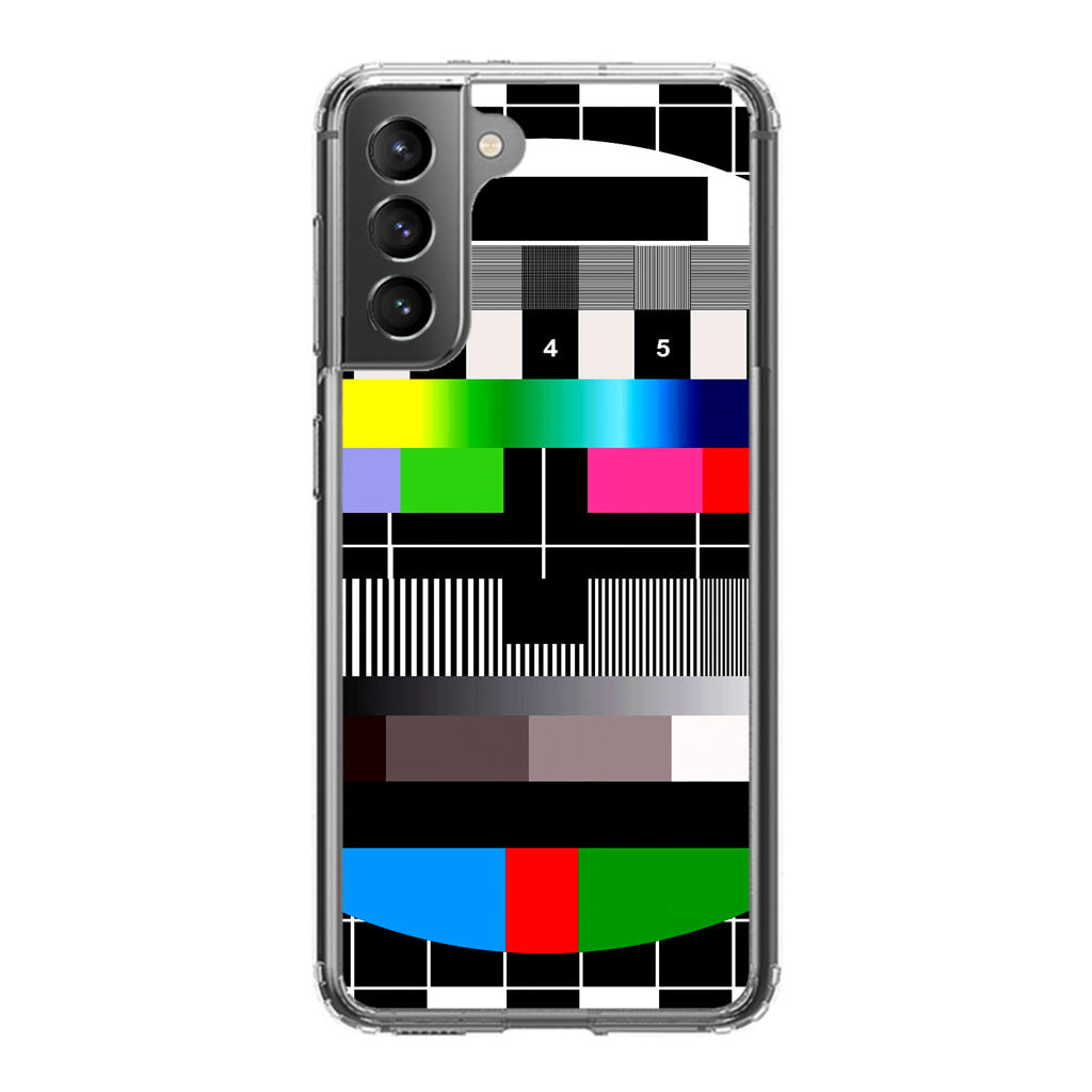 Scheme Pause TV Colorful Mesh Galaxy S21 / S21 Plus / S21 FE 5G Case