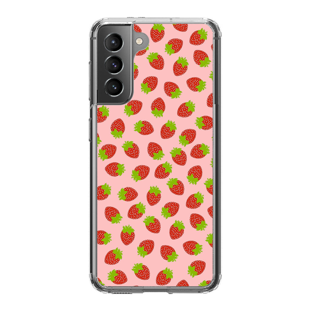 Strawberries Pattern Galaxy S21 / S21 Plus / S21 FE 5G Case