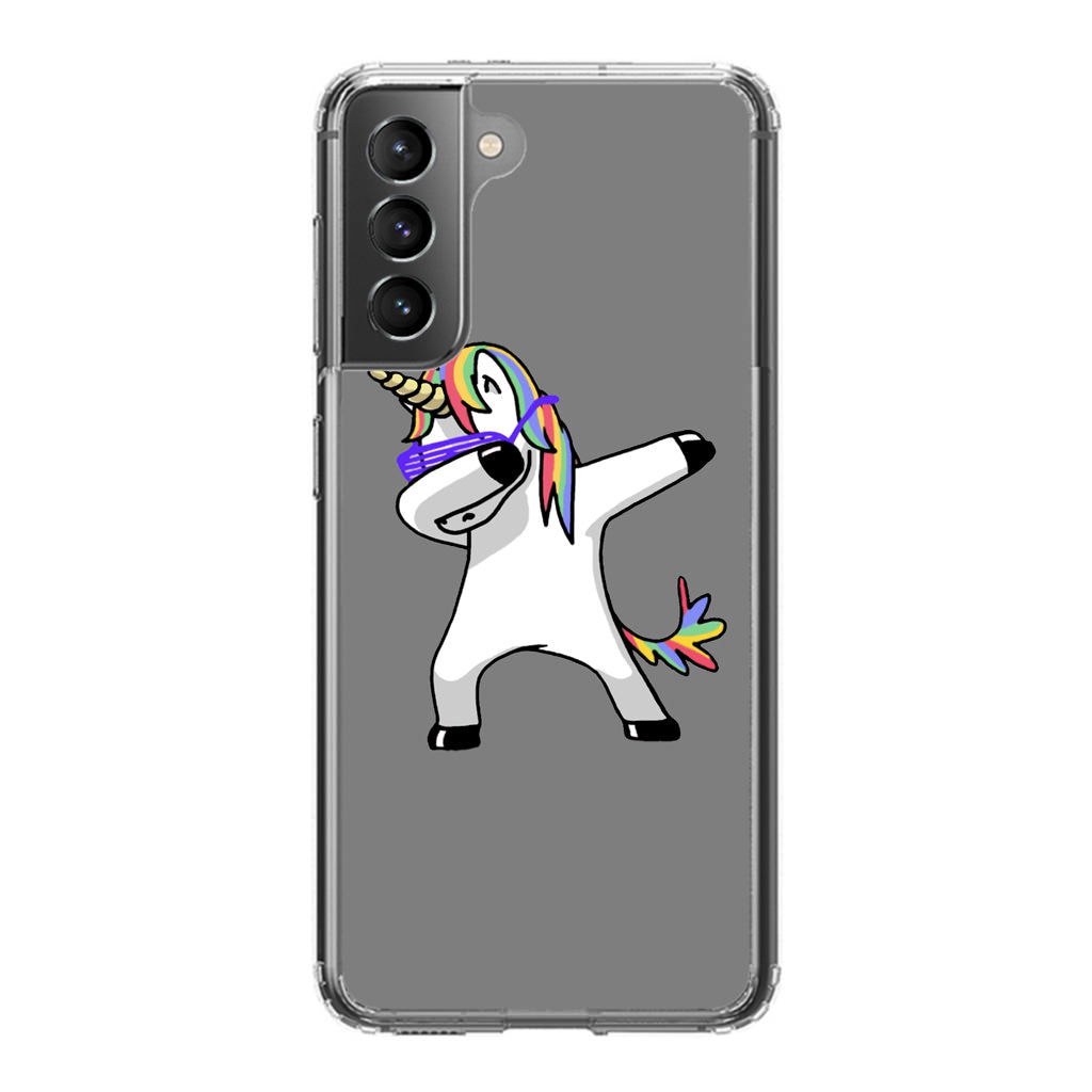 Unicorn Dabbing Grey Galaxy S21 / S21 Plus / S21 FE 5G Case