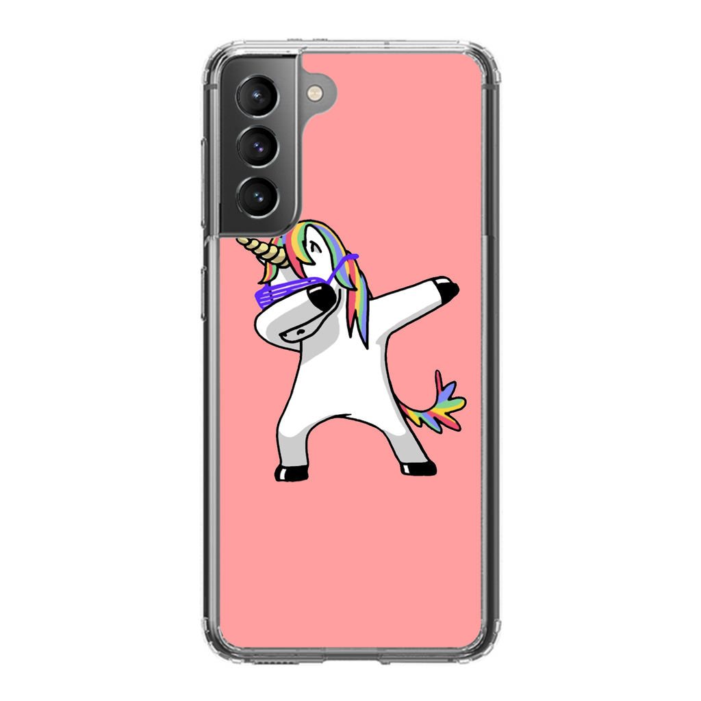 Unicorn Dabbing Pink Galaxy S21 / S21 Plus / S21 FE 5G Case