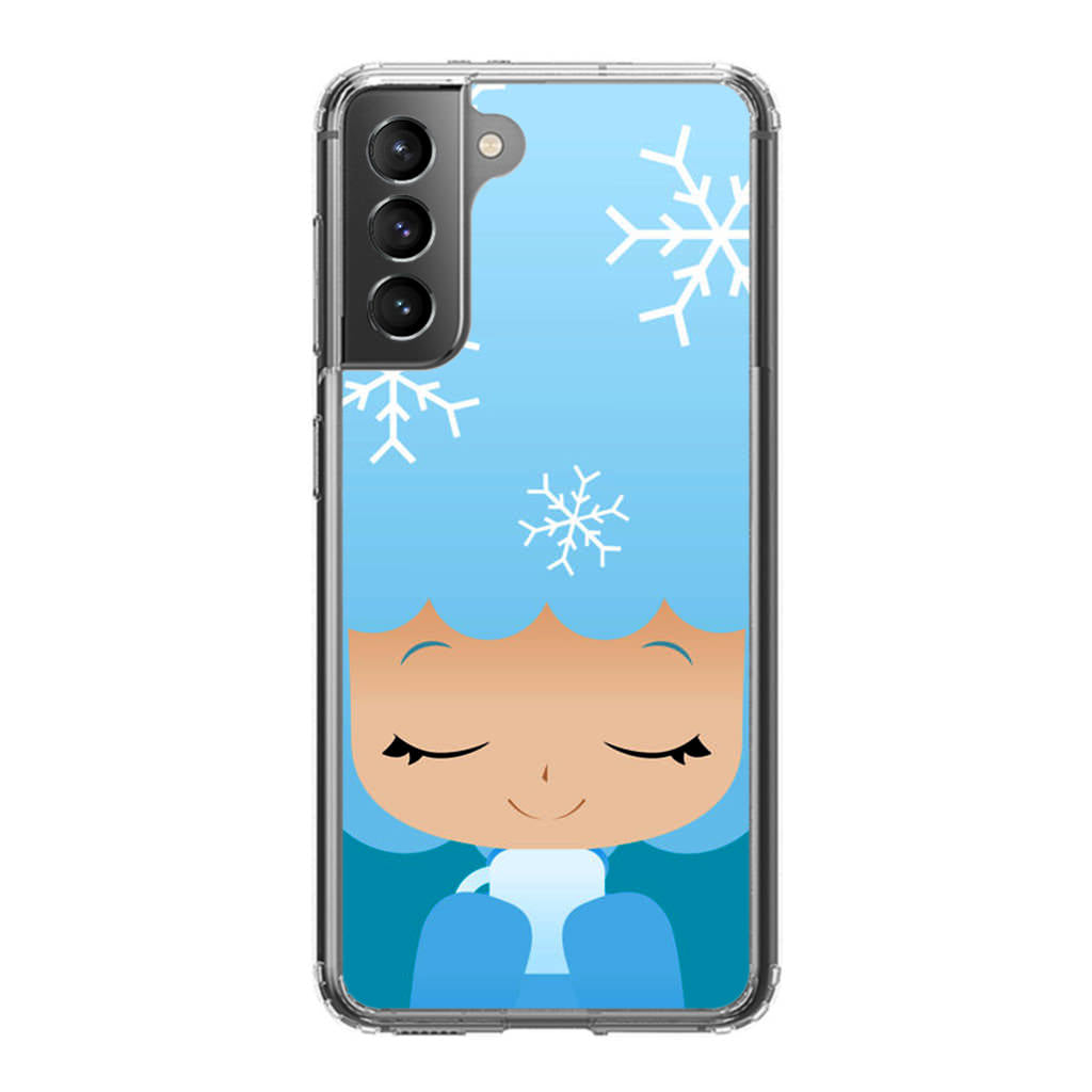 Winter Afro Girl Galaxy S21 / S21 Plus / S21 FE 5G Case