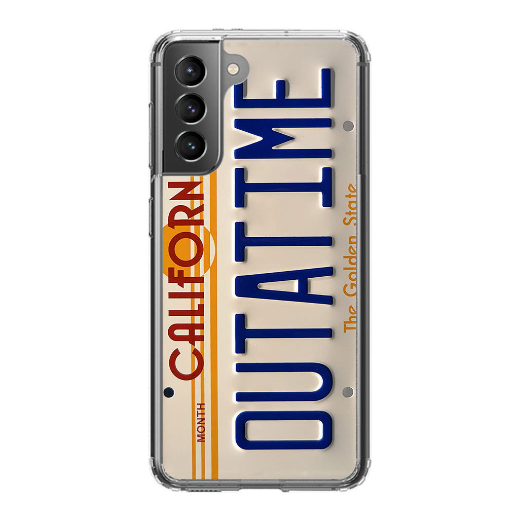 Back to the Future License Plate Outatime Galaxy S21 / S21 Plus / S21 FE 5G Case