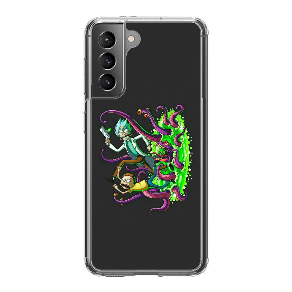 Rick And Morty Pass Through The Portal Galaxy S21 / S21 Plus / S21 FE 5G Case