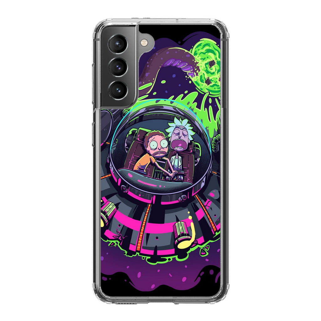 Rick And Morty Spaceship Galaxy S21 / S21 Plus / S21 FE 5G Case