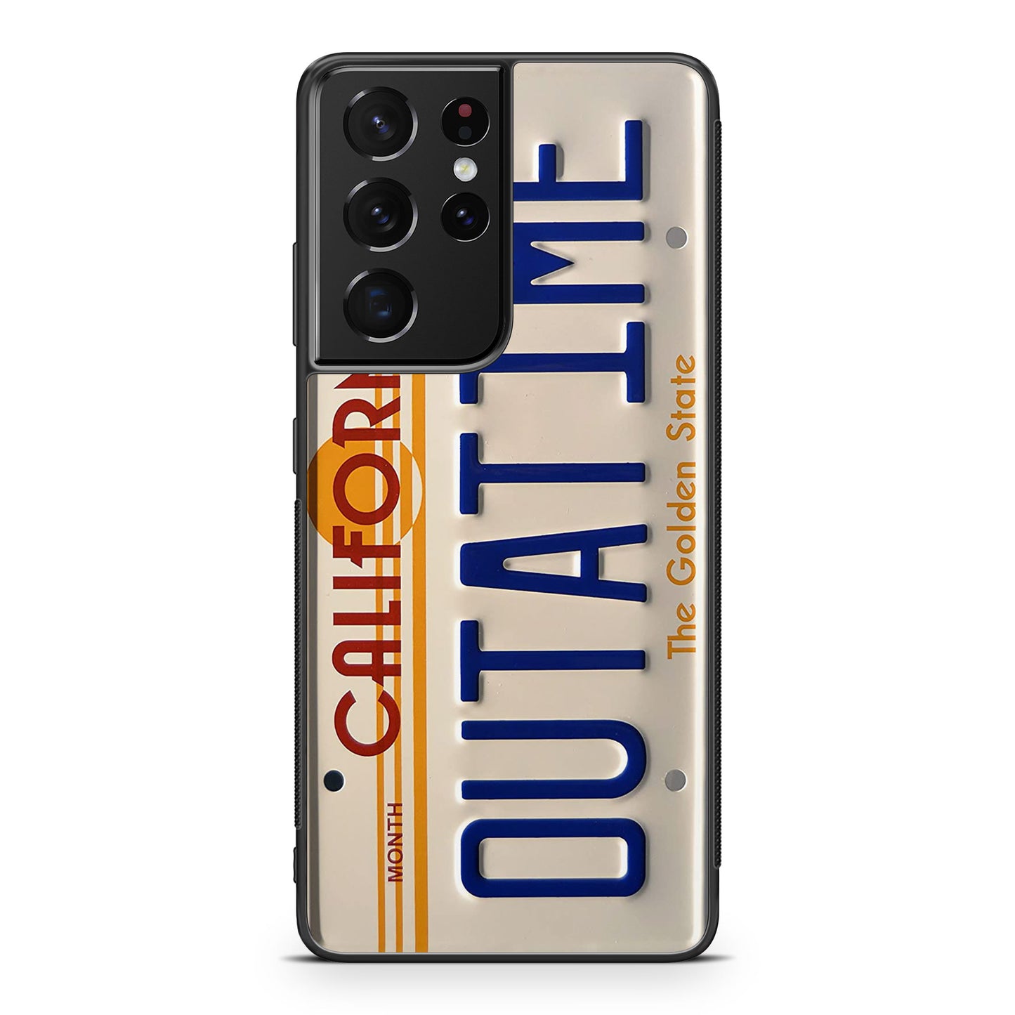 Back to the Future License Plate Outatime Galaxy S21 Ultra Case