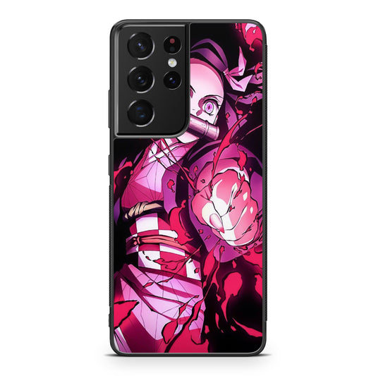 Nezuko Blood Demon Art Galaxy S21 Ultra Case