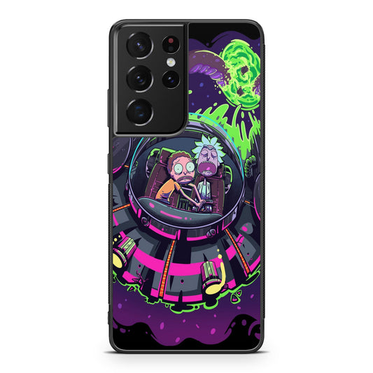 Rick And Morty Spaceship Galaxy S21 Ultra Case