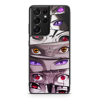The Powerful Eyes on Naruto Galaxy S21 Ultra Case