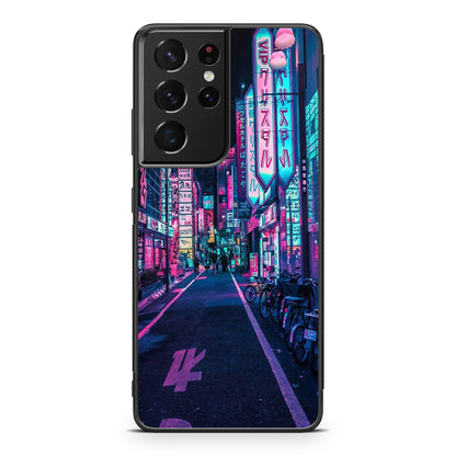 Tokyo Street Wonderful Neon Galaxy S21 Ultra Case