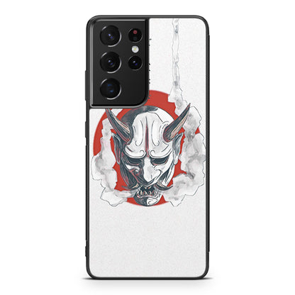 Japanese Oni Mask Galaxy S21 Ultra Case