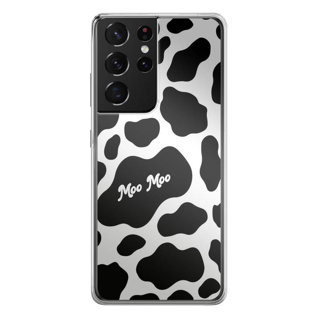 Moo Moo Pattern Galaxy S21 Ultra Case