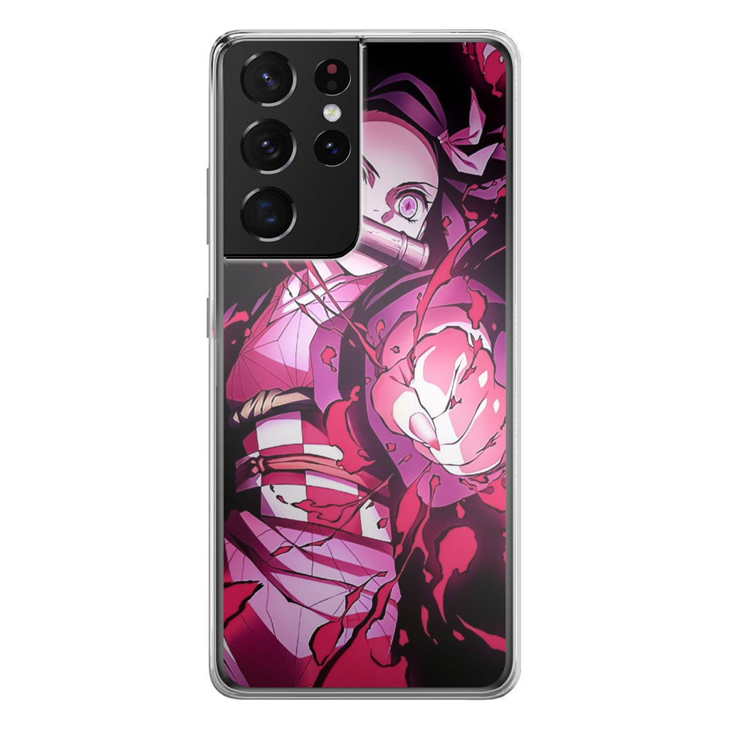 Nezuk0 Blood Demon Art Galaxy S21 Ultra Case