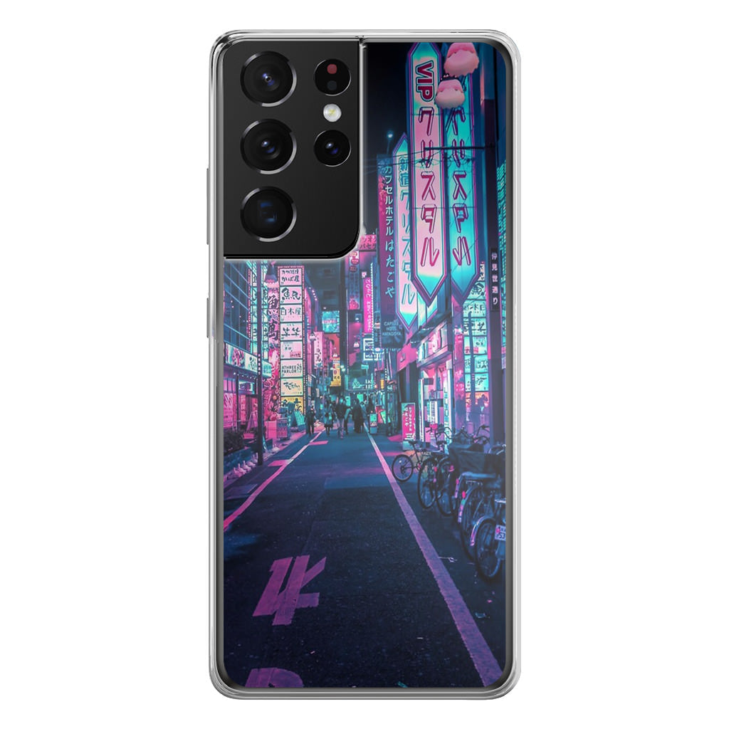 Tokyo Street Wonderful Neon Galaxy S21 Ultra Case