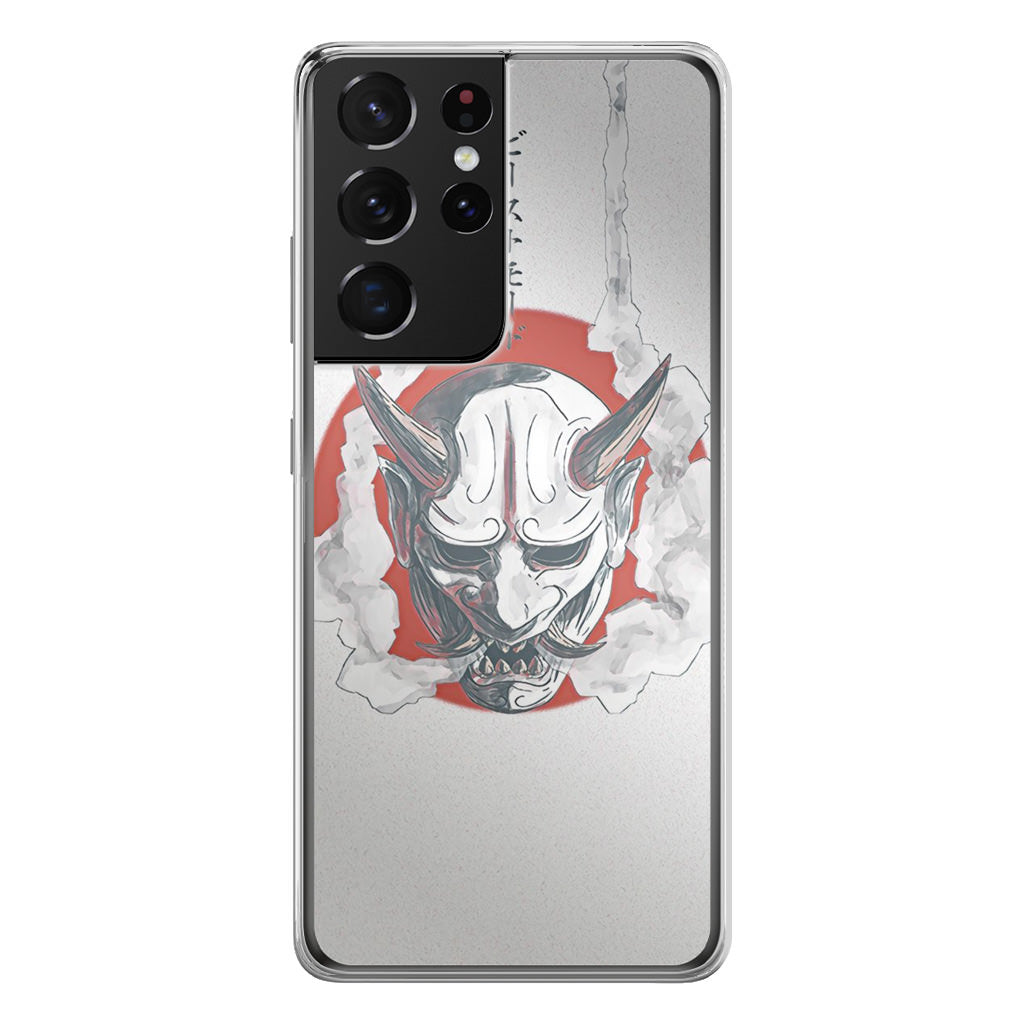 Japanese Oni Mask Galaxy S21 Ultra Case