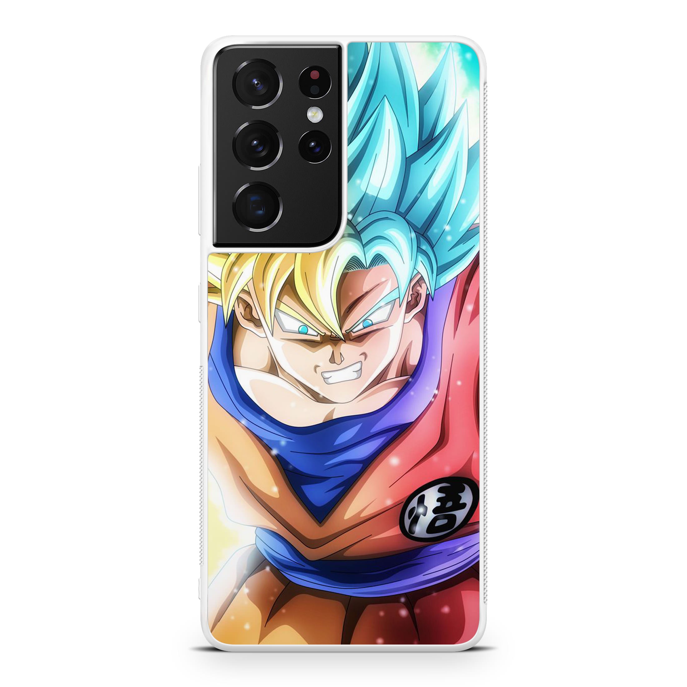 Goku SSJ 1 to SSJ Blue Galaxy S21 Ultra Case
