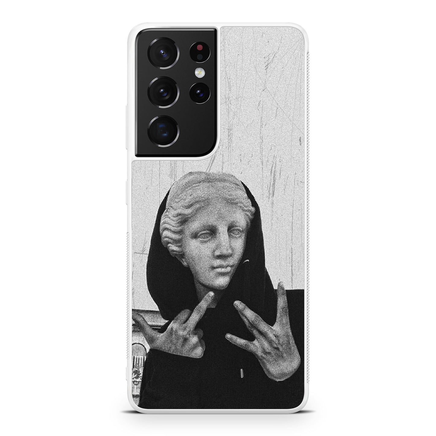 Greek Statue Wearing Hoodie Galaxy S21 Ultra Case