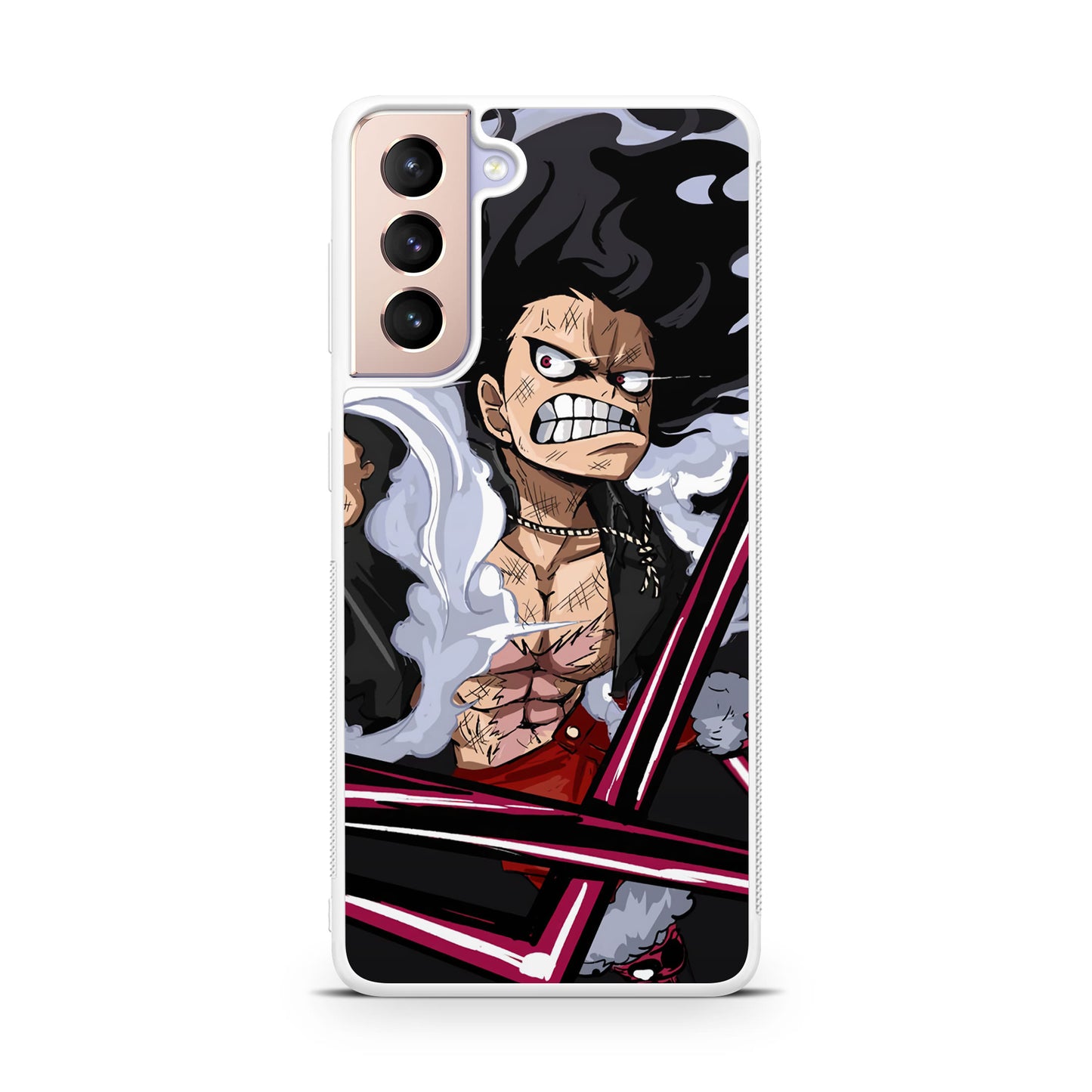 Luffy Snake Man Culverin Art Galaxy S21 / S21 Plus / S21 FE 5G Case