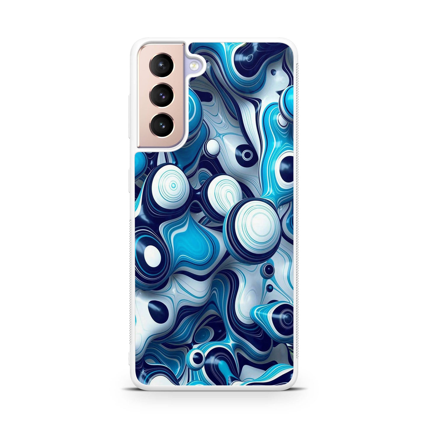 Abstract Art All Blue Galaxy S21 / S21 Plus / S21 FE 5G Case