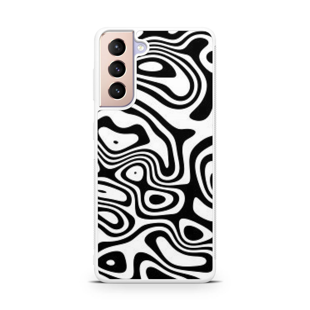 Abstract Black and White Background Galaxy S21 / S21 Plus / S21 FE 5G Case