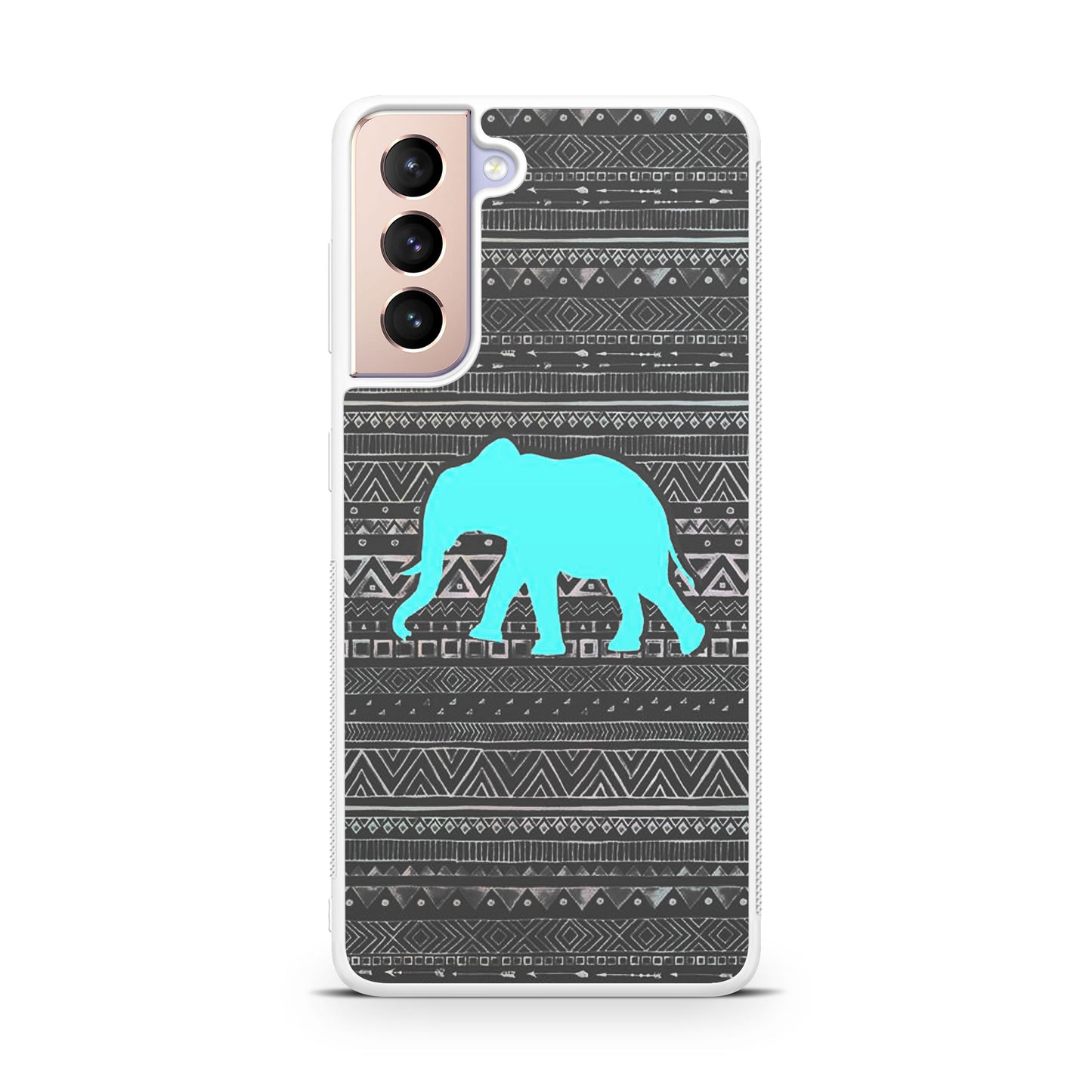 Aztec Elephant Turquoise Galaxy S21 / S21 Plus / S21 FE 5G Case