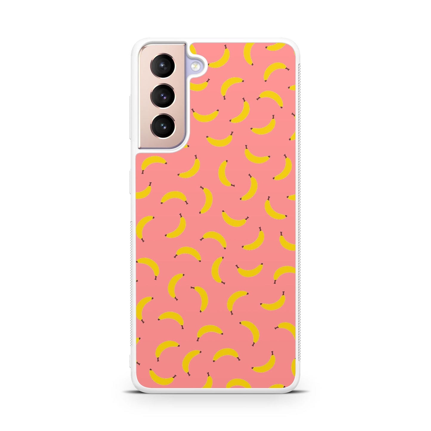 Bananas Fruit Pattern Pink Galaxy S21 / S21 Plus / S21 FE 5G Case