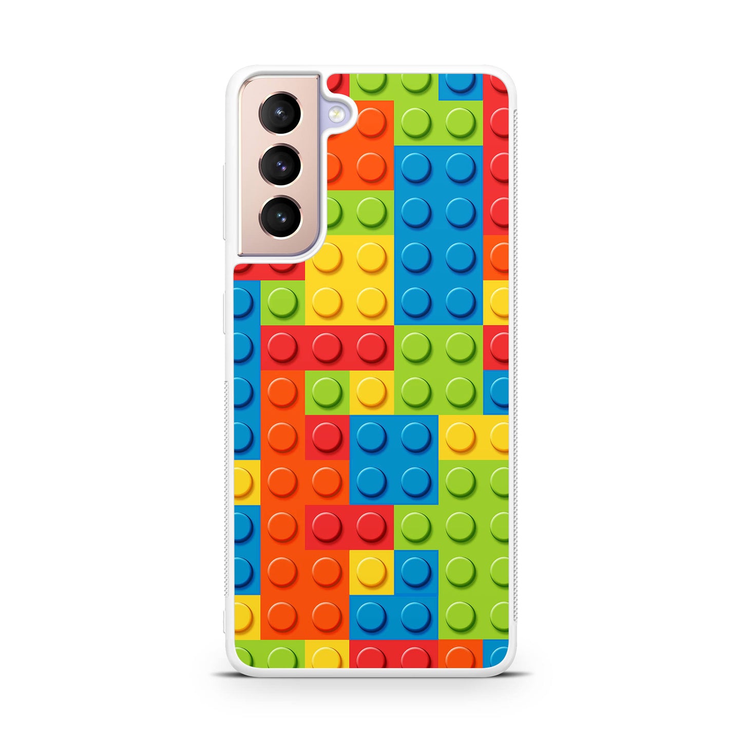 Blocks Rainbow Pattern Galaxy S21 / S21 Plus / S21 FE 5G Case