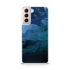 Blue Abstract Art Galaxy S21 / S21 Plus / S21 FE 5G Case