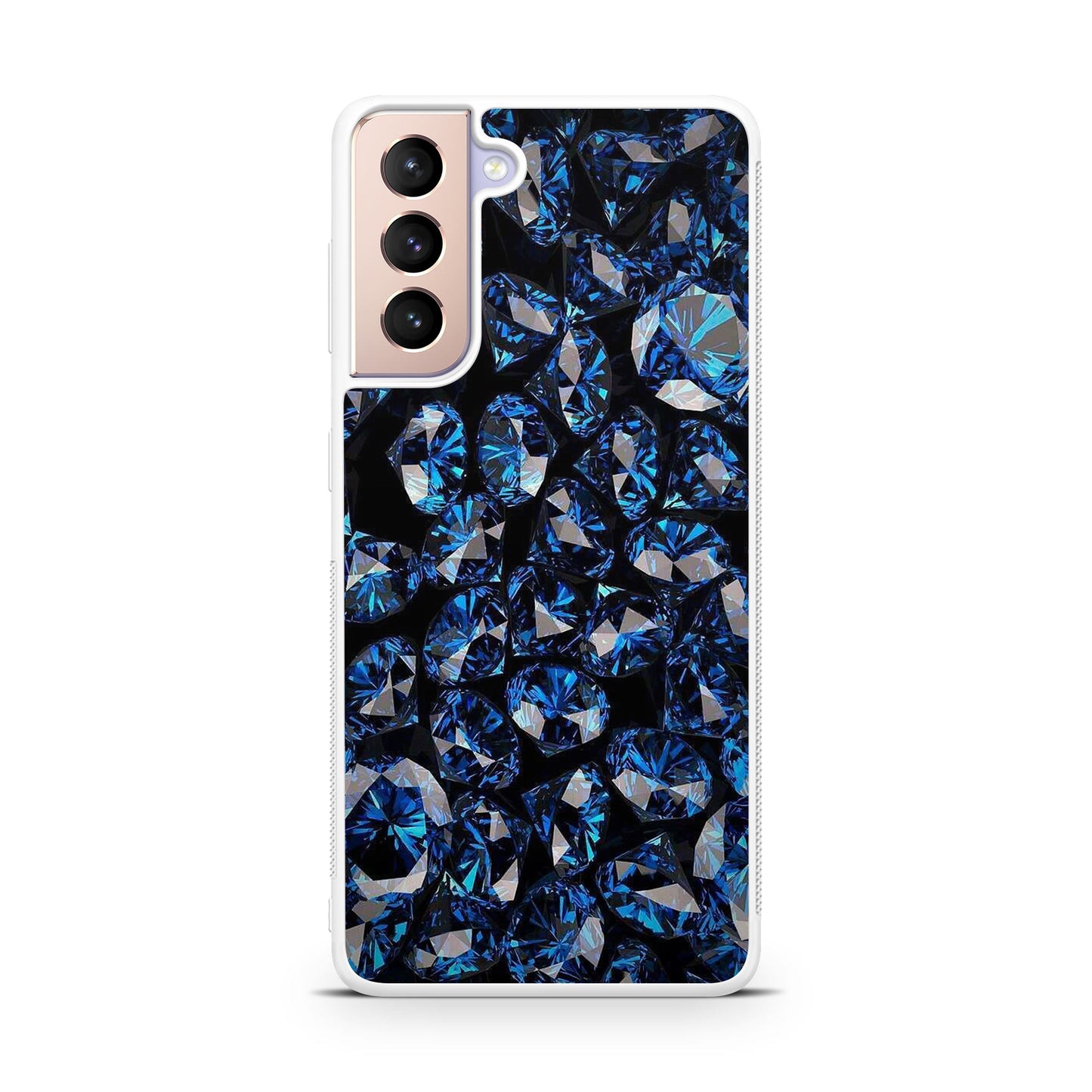 Blue Diamonds Pattern Galaxy S21 / S21 Plus / S21 FE 5G Case