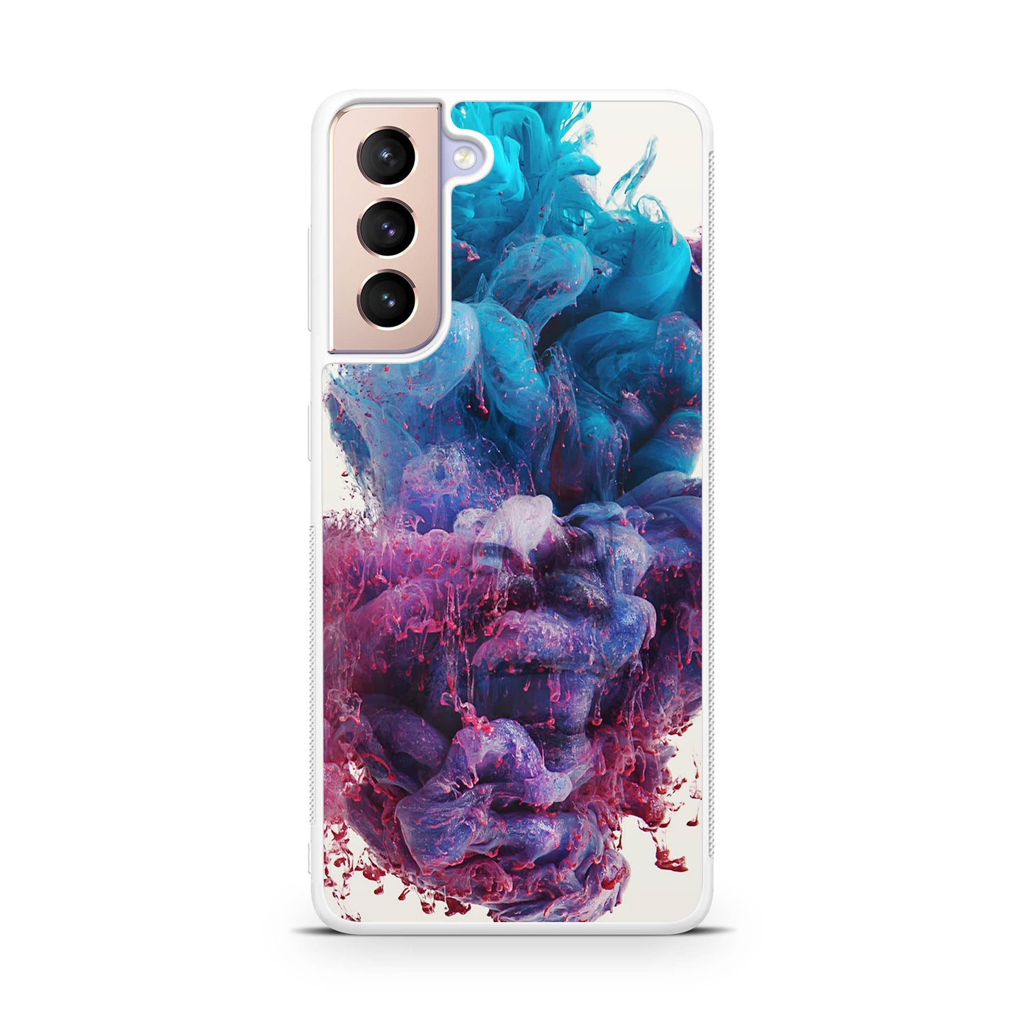 Colorful Dust Art on White Galaxy S21 / S21 Plus / S21 FE 5G Case