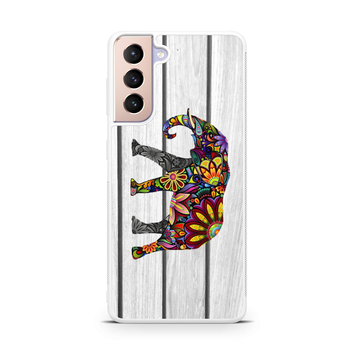 Colorful Elephant Flower Galaxy S21 / S21 Plus / S21 FE 5G Case