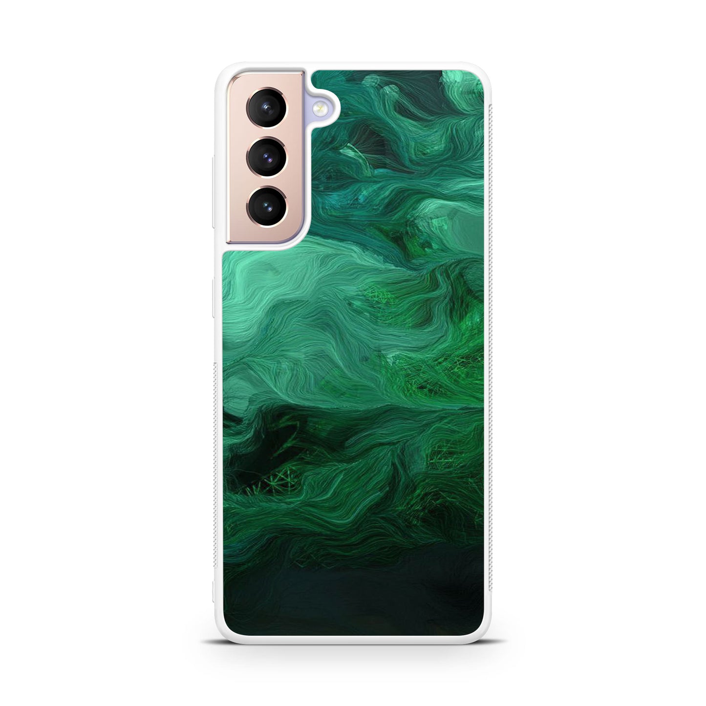 Green Abstract Art Galaxy S21 / S21 Plus / S21 FE 5G Case