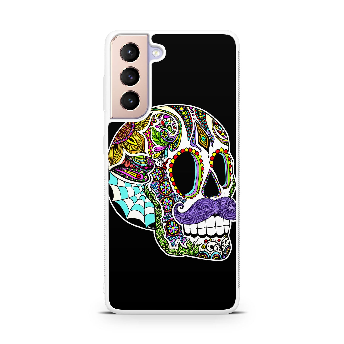 Mustache Sugar Skull Galaxy S21 / S21 Plus / S21 FE 5G Case