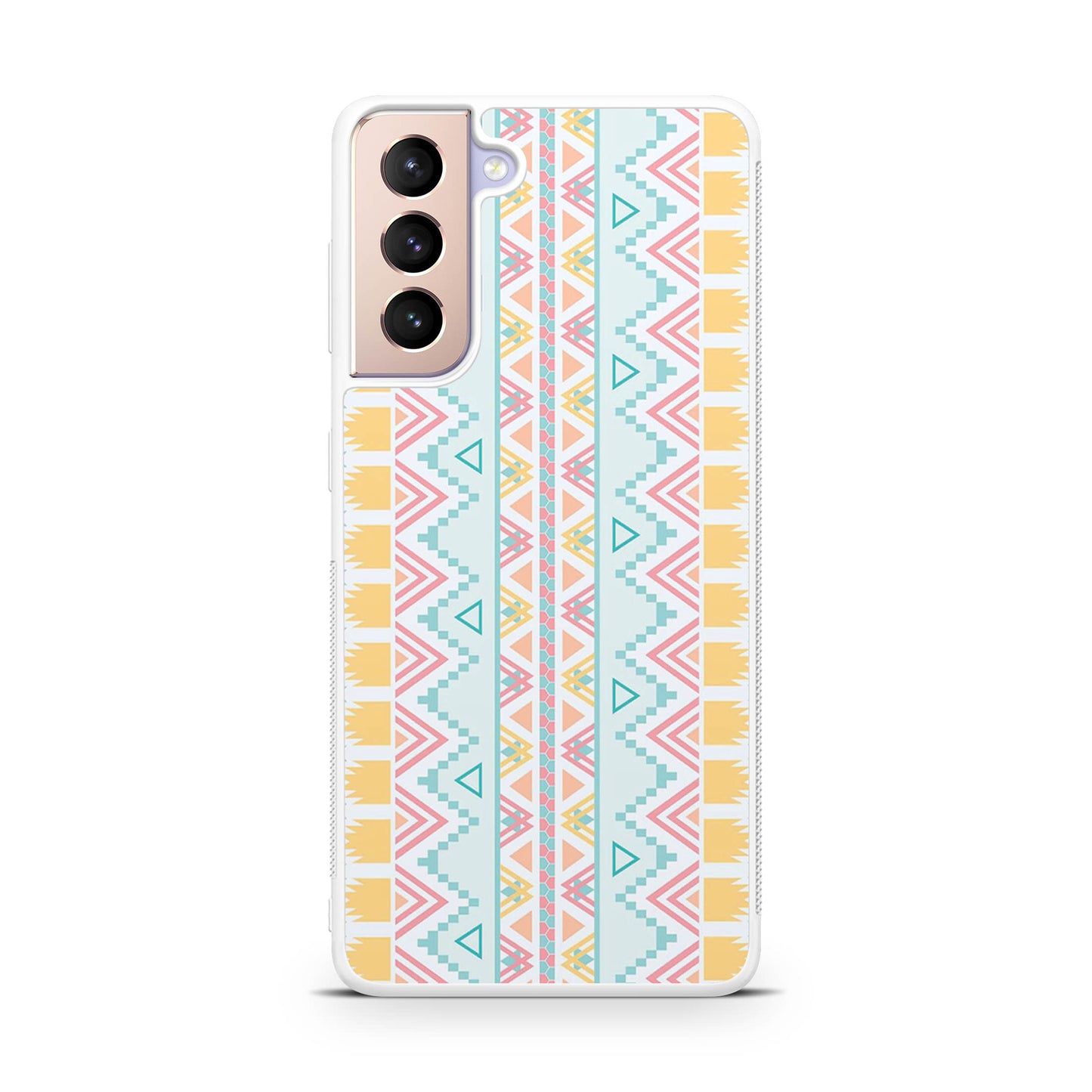 Peach Aztec Pattern Galaxy S21 / S21 Plus / S21 FE 5G Case