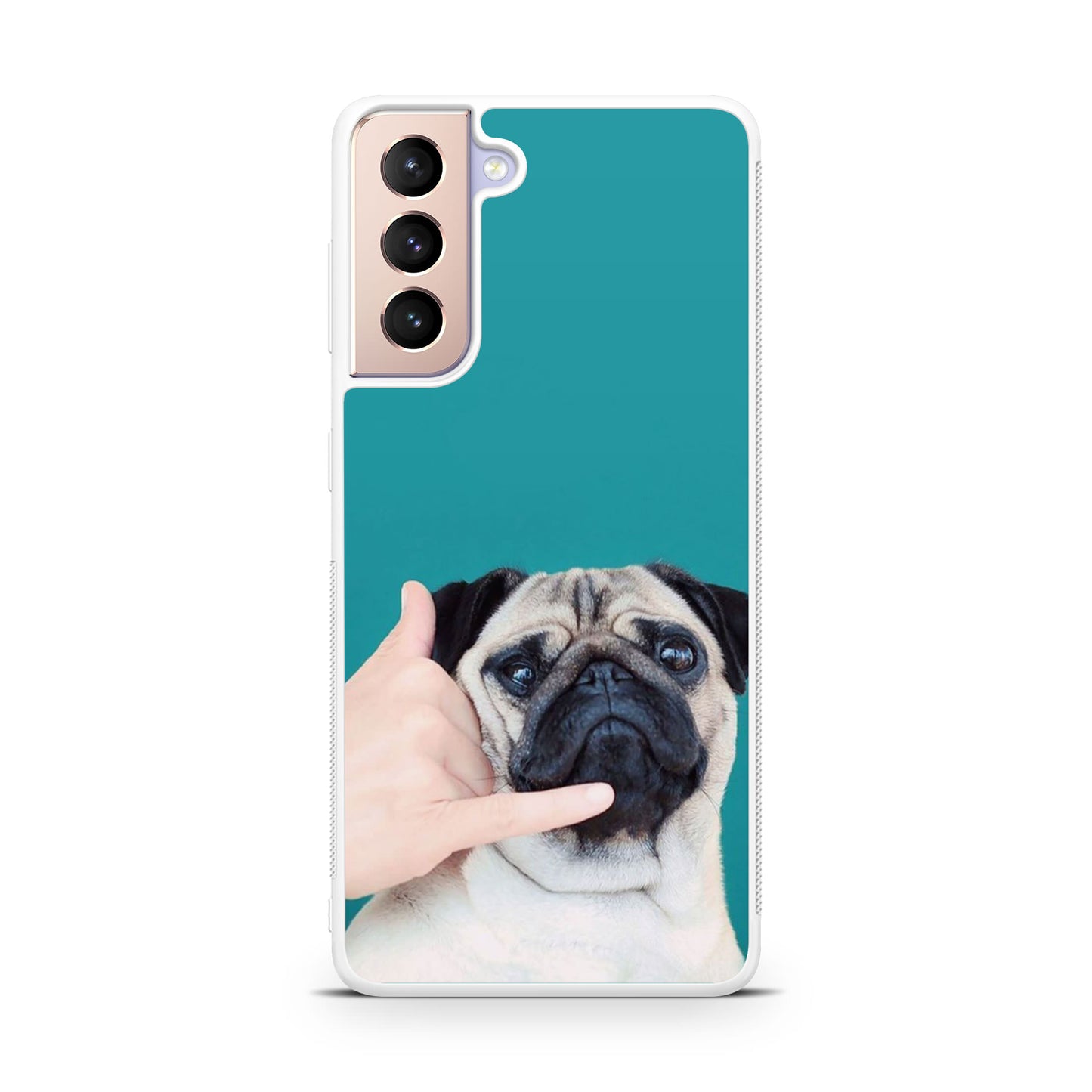 Pug is on the Phone Galaxy S21 / S21 Plus / S21 FE 5G Case