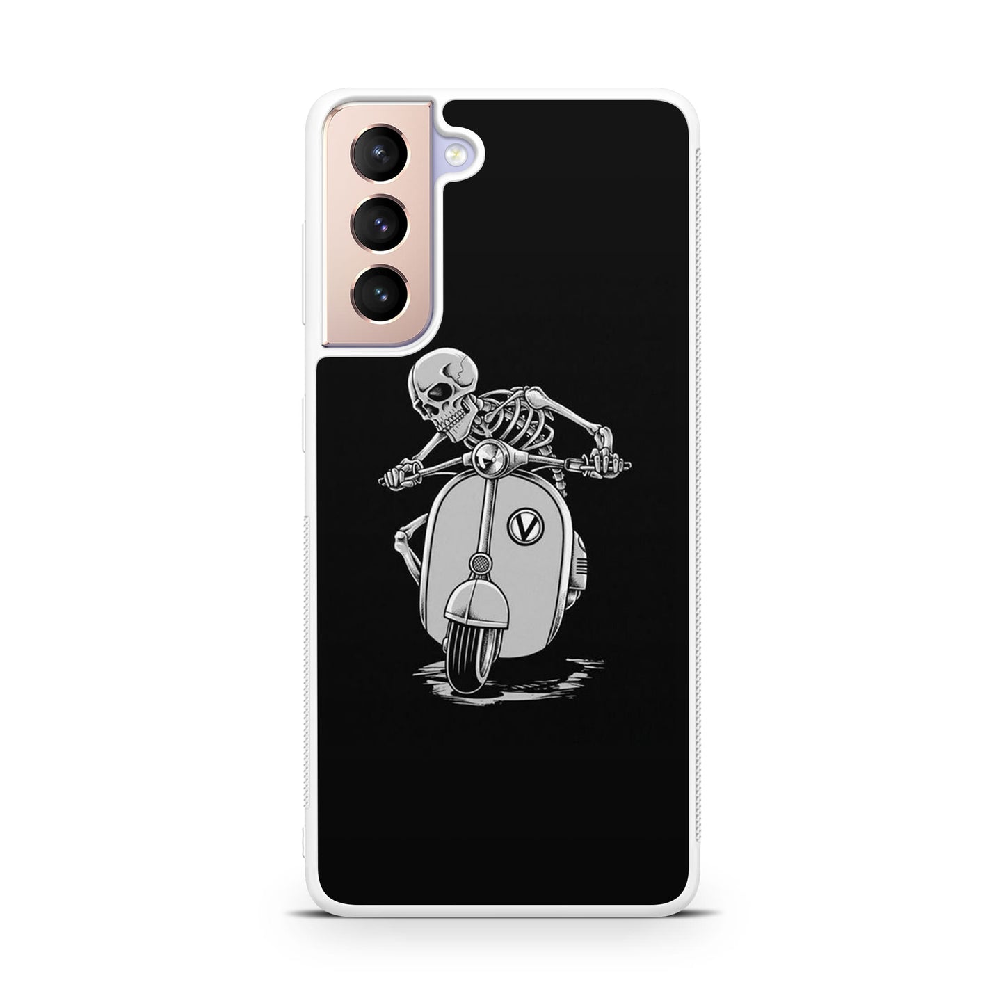 Skeleton Rides Scooter Galaxy S21 / S21 Plus / S21 FE 5G Case