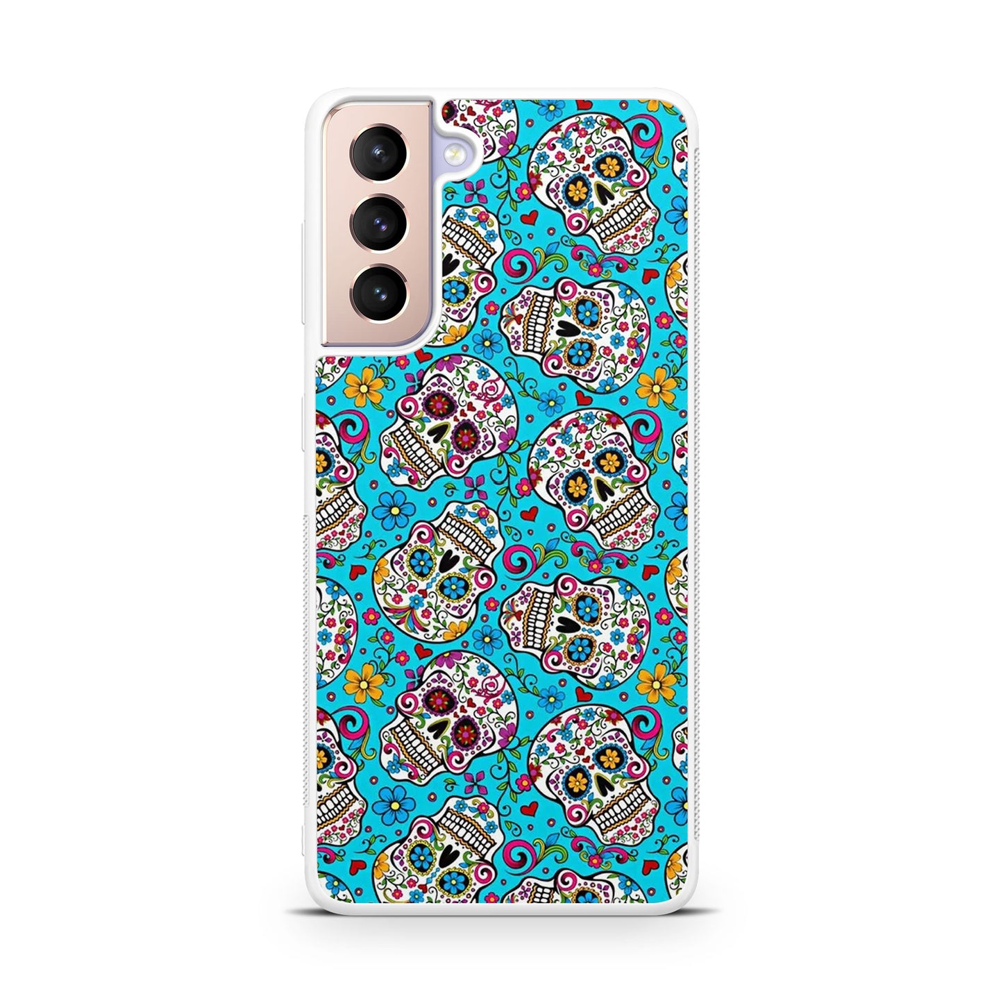 Skull Floral Sugar Galaxy S21 / S21 Plus / S21 FE 5G Case