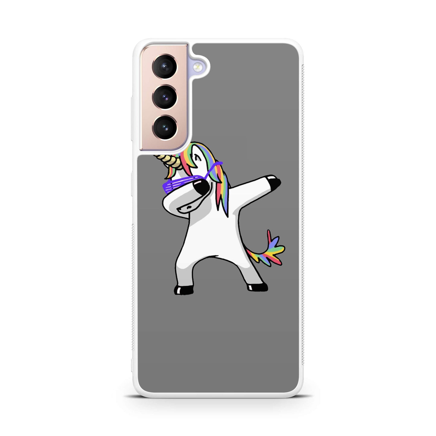 Unicorn Dabbing Grey Galaxy S21 / S21 Plus / S21 FE 5G Case