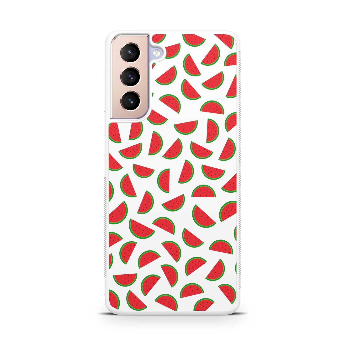 Watermelon Fruit Pattern White Galaxy S21 / S21 Plus / S21 FE 5G Case